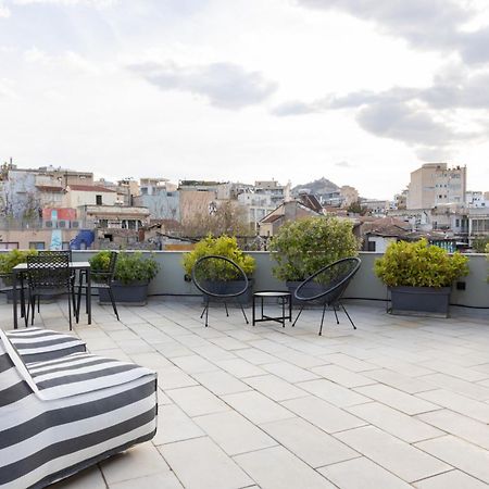 85 Sqm In The Heart Of Athens Shared Rooftop Deck Dış mekan fotoğraf