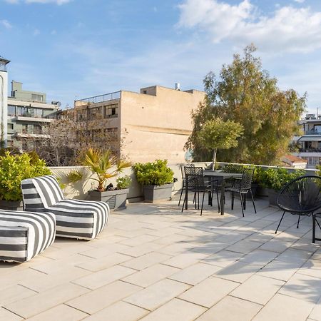 85 Sqm In The Heart Of Athens Shared Rooftop Deck Dış mekan fotoğraf